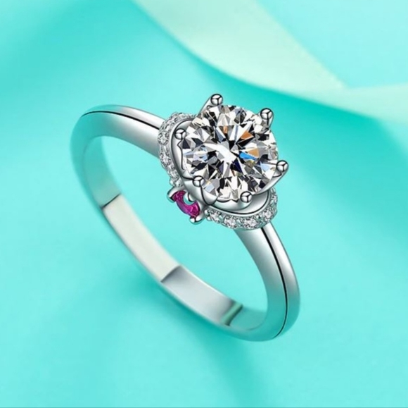 Brilliant Moissanite 1 ctw - Picture 3 of 8